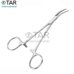 คีมหนีบหลอดเลือด HALSTED MOSQUITO ARTERY FORCEPS 1X2 TEETH CURVED 12.5CM คีมหนีบหลอดเลือดคุณภาพสูง แบบโค้ง  สำหรับการผ่าตัด - Product Image 2