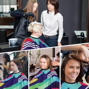 เสื้อคลุมแต่งผมผ้าน้ำหนักเบาระบายอากาศสวมใส่สบายออกแบบได้ตามต้องการ - Product Image 4