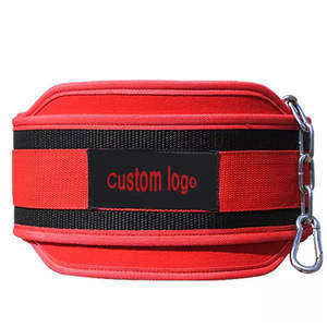 Ceinture de musculation en néoprène ultra-résistante avec chaîne en acier et doubles anneaux en D pour tractions, dips, entraînement de compression et entraînement en salle de sport - Product Image 5