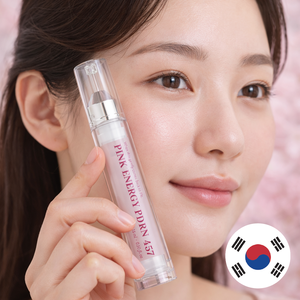 Suero Facial Coreano Pink Energy, Vegano, con Flor de Cerezo, Antiarrugas, Blanqueador, Antienvejecimiento, Revitalizante para la Piel - Product Image 1