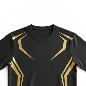Wholesale Custom Men Compression T Shirt Quick Dry Gym Fitness Wear <b>Athletic</b> Sports Tight Blank Running Tee Shirt OEM - Product Image 4