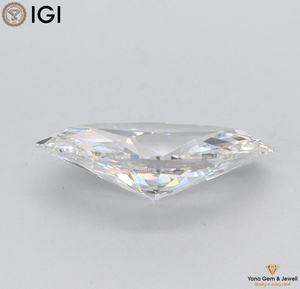 1,00 CT. CVD Lab Grown Sparkling Marquise Cut 10,58 MM Tamaño Diamante IGI Certificado F Color VS1 Claridad para anillo de oro blanco - Product Image 4