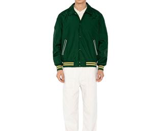 Chaqueta de Béisbol de Manga Larga de Alta Calidad, Chaqueta Deportiva de Satén para Equipo de Baloncesto, Chaqueta Universitaria Informal de Satén para Hombre, Talla Grande - Product Image 3