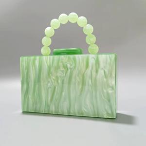 Fashion Handbags Ladies Shoulder Pearl Crossbody Wedding Party Luxury Ready to Ship Women <b>Evening</b> Acrylic Women Clutch Purse - Product Image 1