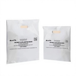 Sacs de courses biodégradables et compostables en PE, imprimés flexo, thermoscellés, accessoires d'emballage personnalisés, sur mesure UKHI Haryana - Product Image 3