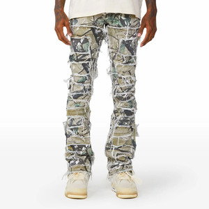 กางเกงยีนส์ลำลองผู้ชายแบบใหม่ล่าสุด ปิดด้วยกระดุม คุณภาพสูง ออกแบบสีและขนาดได้ตามต้องการ ขายส่ง เหมาะสำหรับใส่กลางแจ้ง - Product Image 1