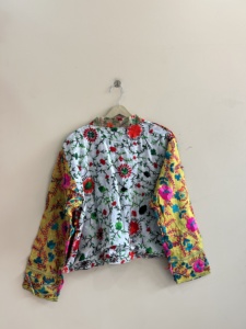 Indian Handmade Embroidered Phulkari Ethnic <b>Jacket</b> For Women <b>Short</b> Open One Size <b>Jacket</b> - Product Image 6