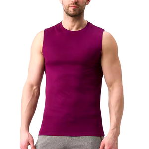 Débardeurs pour hommes à séchage rapide, débardeurs de fitness, débardeurs de musculation sans manches, débardeurs en polyester uni de haute qualité - Product Image 5