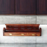 Brûleur d'encens en bois massif de qualité supérieure, boîte en forme de cercueil, attrape-cendres, fait main, porte-encens d'aromathérapie |   Décoration d'intérieur, cadeaux, artisanat, vente en gros