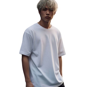 2025 camisa de alta calidad 100% algodón desgaste de gran tamaño hombro caído para hombre Hell manga corta 100% algodón camiseta para hombres ajuste suelto - Product Image 1