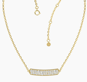 สร้อยคอจี้เพชรรูปมาร์คีส์สีทองสำหรับ14KT - Product Image 5