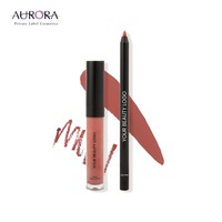 Kit de rouge à lèvres mat longue tenue avec tube