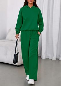 Ensemble de survêtement à capuche oversize pour femme en polaire premium, ensemble athleisure pour femme - Product Image 3