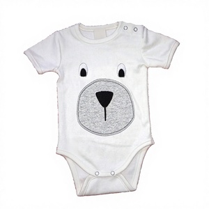 รอมเปอร์ของเด็กทารกผ้าฝ้ายออร์แกนิก100% ชุดวันซี่ทำจากไม้ไผ่ธรรมชาติช้อปปิ้งออนไลน์ - Product Image 1