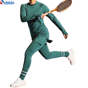 High Quality Hot Selling Comfortable Gym Sportswear Women <b>Set</b> High Stretch Thumb Hole Leggings Muslim Tracksuit Outfit - Product Image 5