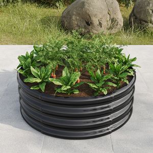 Fioriera Rialzata in Metallo da Esterno 81,5 cm x 29 cm per Orto, Giardino, Patio e Costruzioni da Giardino - Product Image 2