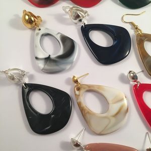 Irregular <b>Resin</b> Earrings Handmade Fashion Jewelry <b>Craft</b> Accessory Multicolor Oval Shape Studs For Women <b>Resin</b> <b>Craft</b> Gift - Product Image 3
