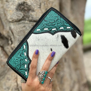 คลัทช์หนังขนเฟอร์เครื่องมือสีสำหรับผู้หญิงใหม่สไตล์ตะวันตกกระเป๋าเงินหนังเครื่องมือขายดีกระเป๋าสตางค์ที่ไม่ซ้ำใคร - Product Image 4