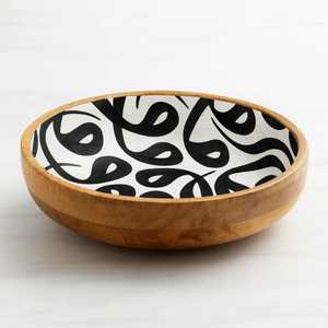 Bol de service minimaliste en bois naturel, artisanal, écologique, durable, emballage en carton, utilisation à domicile, hôtel, restaurant - Product Image 4