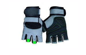 Lightweight Professional Wholesale Custom Half-finger PU Leather Weightlifting <b>Gloves</b> Unisex Waterproof Bodybuilding Cycling - Product Image 5