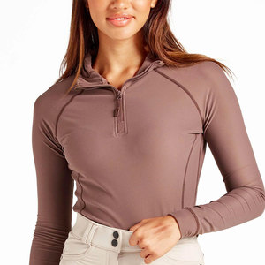 Ropa ecuestre de alta calidad para mujer, camisetas de manga larga para montar a caballo, camisetas ecuestres de buena calidad para dama. - Product Image 1