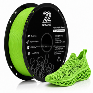 Filament PEBA 22Network 1,75 mm 1 kg Shore 90A Ultra Léger Haute Résilience pour Semelles Intermédiaires de Chaussures - Vert Pomme - Product Image 1