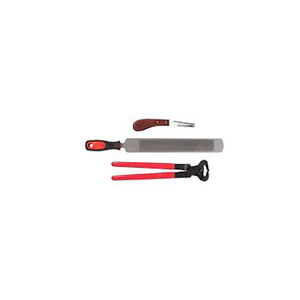 Durable Farrier Hoof Tool Kit With Storage Bag Horse Hoof Care Trimming Rasp Nipper Knife Shoeing Set - Product Image 2