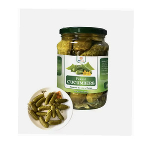 Cornichons marinés savoureux du Vietnam, en gros, prix fabricant, les plus vendus, en saumure, emballés en bocal Mason - Product Image 1