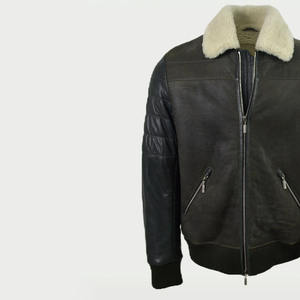 Veste d'hiver pour homme de qualité supérieure au meilleur prix, en cuir véritable, coupe-vent, imperméable, teinte unie, toutes tailles disponibles - Product Image 3