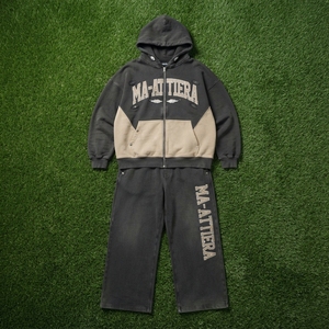 Conjunto Deportivo Personalizado para Hombre, Sudadera con Capucha de Dos Tonos y Pantalones Deportivos de Pierna Ancha - Product Image 6