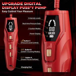 Bomba de Clítoris para Mujeres, Succionador de Clítoris, Juguetes BDSM, Bomba Clitoral Automática con 3 Niveles de Succión y 3 Niveles de Presión, Juguetes Digitales 3 en 1 para Pezones - Product Image 4