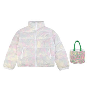 OEM Winter Quilted <b>Duck</b> <b>Down</b> Jacket Unisex Windproof Warm Street Fashion <b>Coat</b> with Tote Bag - Product Image 1
