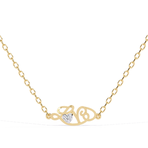 Collar con Colgante de Plata 925 en Oro Rosa, Moissanita Corte Esmeralda, Cadena de Eslabones Geométricos, Gargantilla Minimalista para Boda, Uso Diario, Unisex - Product Image 3