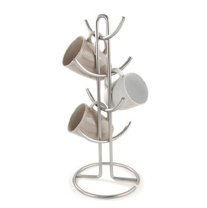 New Arrival Modern Eco-Friendly Metal <b>Mug</b> Rack Kitchen Countertop Coffee Cup <b>Holder</b> <b>Stand</b> Customized Size Shape Hooks - Product Image 6