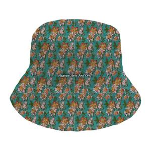 Gorro de Pescador de Algodón con Estampado a Mano y Logotipo Personalizado, Gorro de Invierno Cálido para Mujer, Gorro de Pescador Acolchado Hecho a Mano de Alta Calidad - Product Image 1