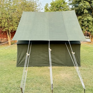 Petite tente murale en toile 300g, 4 saisons, imperméable, en toile de coton, avec auvent simple, structure métallique, design safari pour événements - Product Image 5
