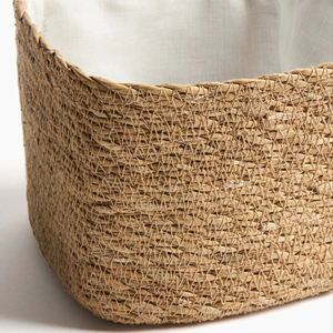 <b>Square</b> seagrass <b>basket</b> sewn with thread Handmade Storage <b>Basket</b> Wholesale eco-friendly Made in Vietnam - Product Image 2