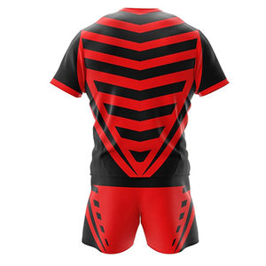 Nuevo Diseño de Uniforme de Rugby Unisex, 100% Poliéster, Secado Rápido, Absorbe la Humedad, Transpirable, Ligero, Conjuntos de Uniformes Deportivos con Talla Personalizada - Product Image 3
