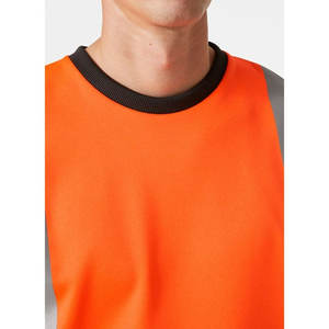 Ropa de Seguridad Color Naranja, Camiseta de Alta Visibilidad de Secado Rápido, Ropa de Trabajo de Construcción, Alta Visibilidad, Camiseta de Seguridad con Cuello Redondo - Product Image 6