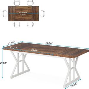 Tavolo da Pranzo Moderno Rettangolare con Piano in Pietra, Arredamento per Casa, Appartamento o Villa - Product Image 3