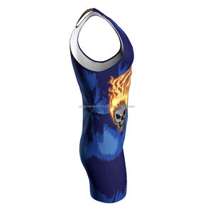 เสื้อกล้ามมวยปล้ำสำหรับผู้ใหญ่ผ้าสแปนเด็กซ์/ โพลีเอสเตอร์น้ำหนักเบาป้องกันแบคทีเรียกำหนดขนาดเองได้ - Product Image 4