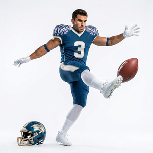 Ensemble d'uniformes de football américain imprimés par sublimation, maillot et short respirants avec protections, qualité supérieure - Product Image 4