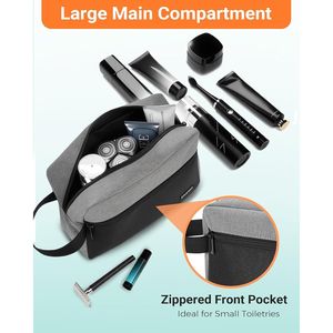 Borsa da Toilette da Appendere Elviros per Uomo, Piccolo Beauty Case per Bagno e Viaggio, Organizzatore Essenziale per Medicinali - Product Image 3
