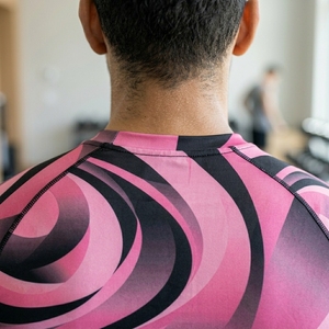 Custom Men High Performance Compression <b>Shirt</b> <b>Half</b> <b>Sleeve</b> Running Training Athletic Sportswear - Product Image 3