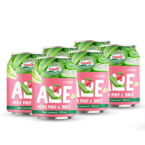 Jus de Litchi Frais Exotique 250ml en Canette Courte Boisson Sucrée Aromatique Service de Fabrication Marque Blanche Distributeur Grossiste - Product Image 3