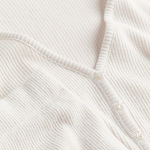 Ensembles de pyjama athlétiques d'été en coton pour femmes, manches longues, vêtements de nuit doux avec logo personnalisé, vente en gros, vêtements de détente en jersey à séchage rapide - Product Image 3