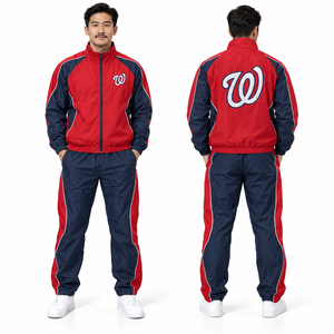 Conjuntos Cortavientos para Hombre: Estilo Casual, Ropa Deportiva para Gimnasio, Atuendo para Caminar, Ropa de Equipo con Logotipo - Product Image 2