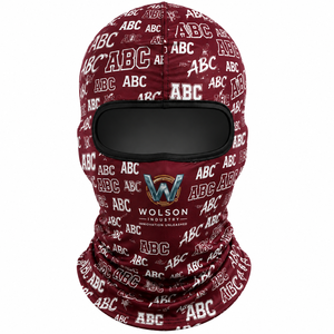 Balaclava de sport personnalisée par sublimation Wolson Industry, respirante, imperméable, couvrant entièrement la tête, 100% polyester, pour le cyclisme et la course à pied - Product Image 1