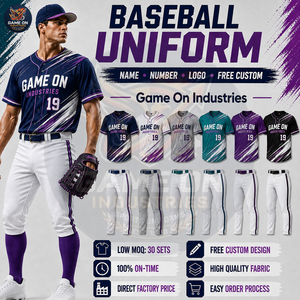 Ensemble Maillot et Pantalon Personnalisés 2026 avec Logo d'Équipe, Tissu Respirant, Confortable, Nouveau Design Unique, Uniforme de Baseball - Product Image 4