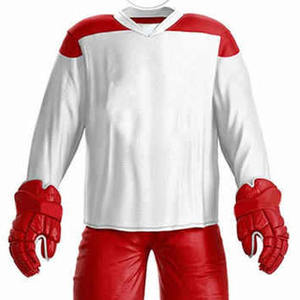 Tenues de hockey sur glace de haute qualité les plus vendues, nouvelle collection, ensembles personnalisés avec nom d'équipe, écologiques, respirants, séchage rapide, imprimés à manches courtes - Product Image 4